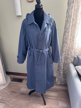 Vintage London Fog Trench Coat with Button Details